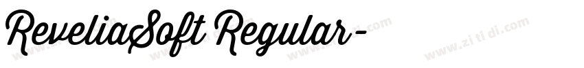 ReveliaSoft Regular字体转换